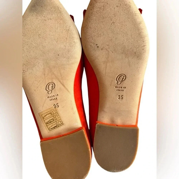 M. Gemi Pointed Fringe Slip On Suede Burnt Orange Size 35 - Picture 6 of 12